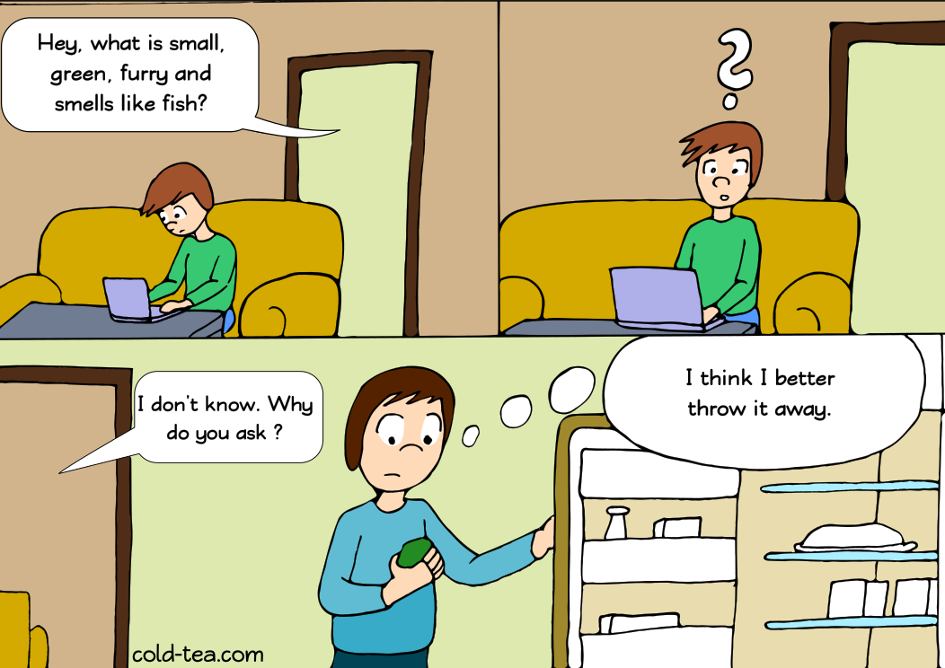 found in the fridge