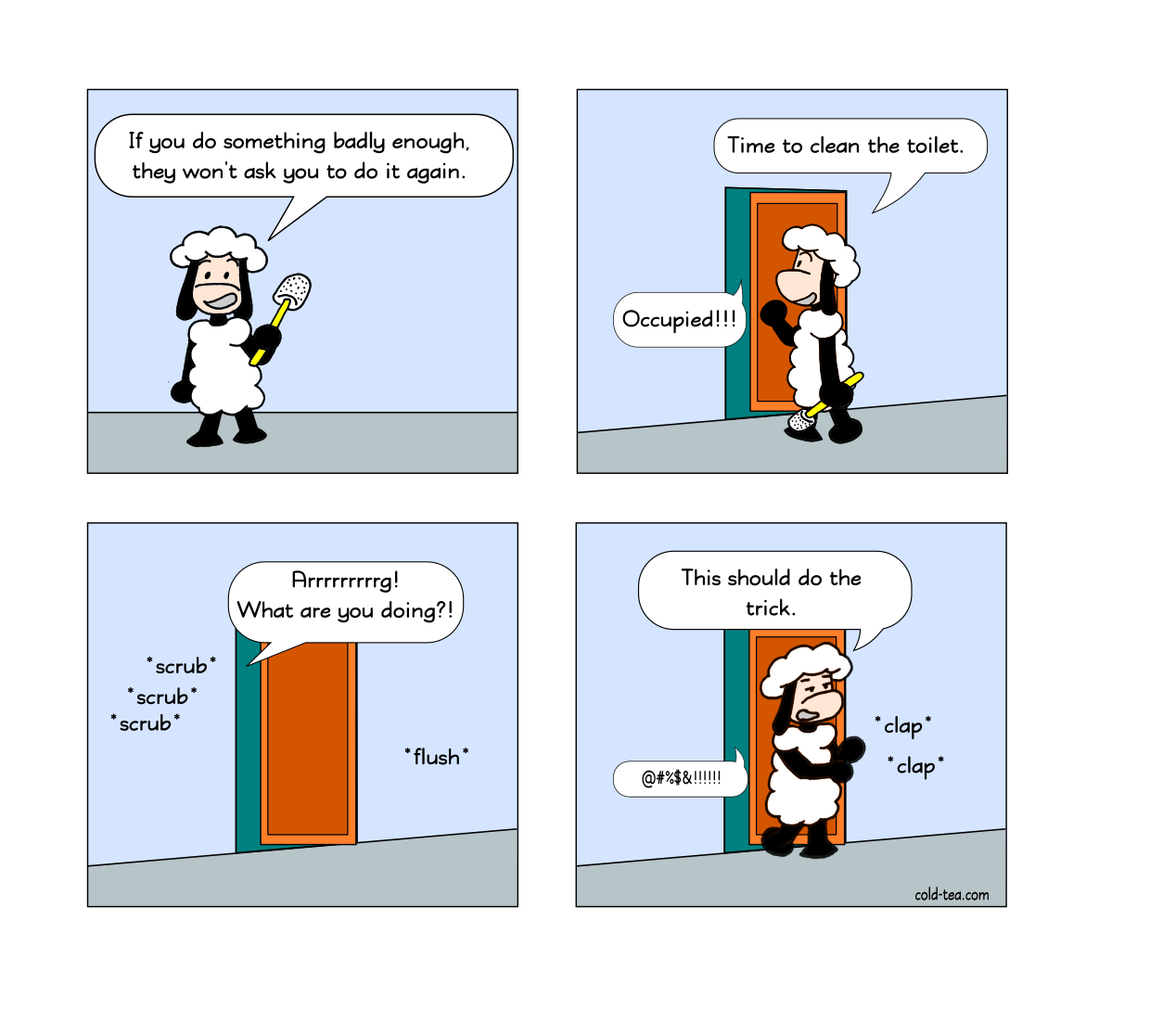 how to avoid work, part 1.