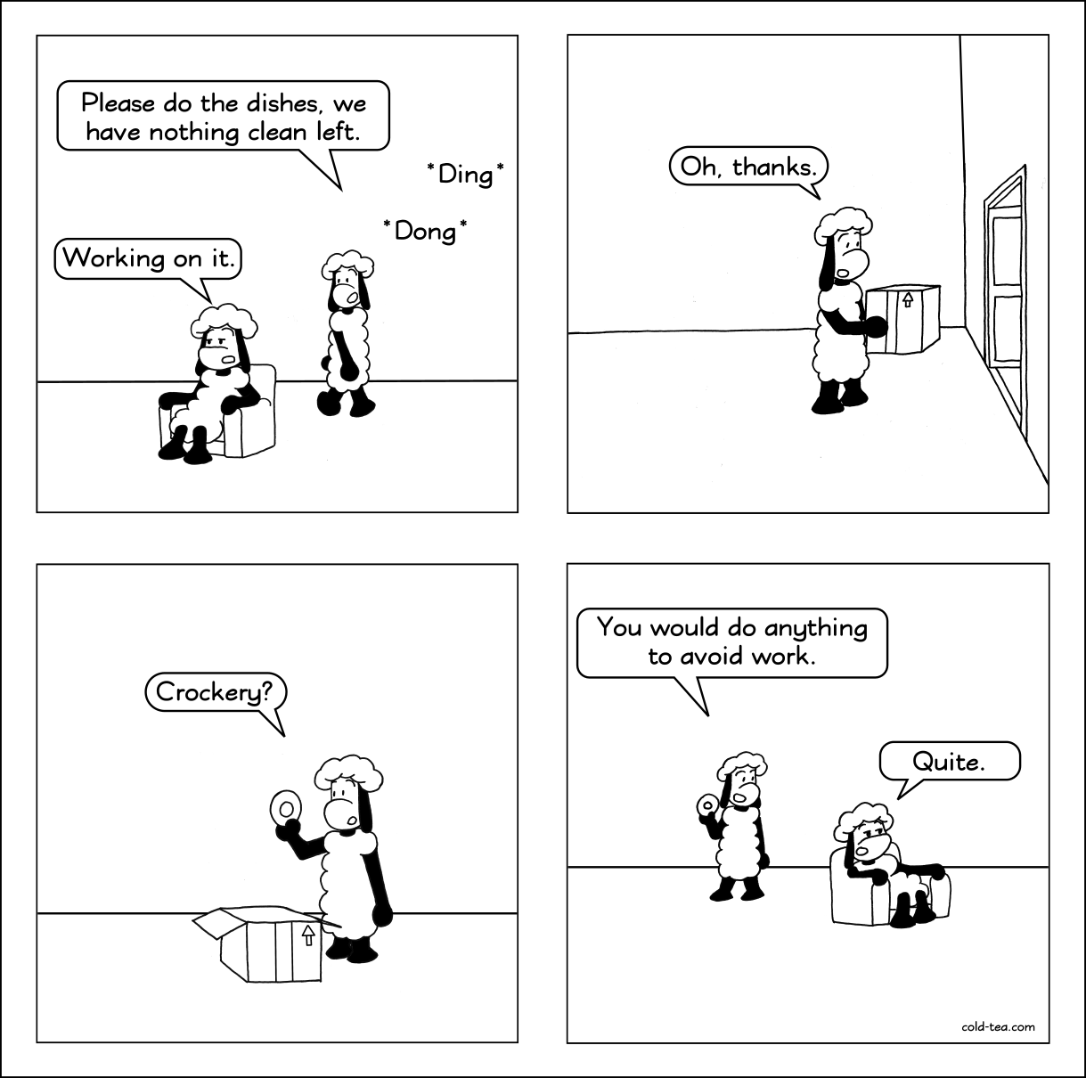 doing the dishes